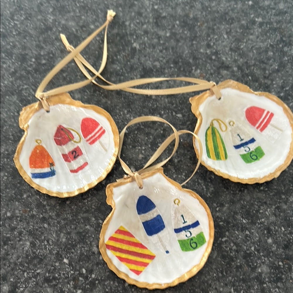 Handcrafted Nautical Shell Ornaments